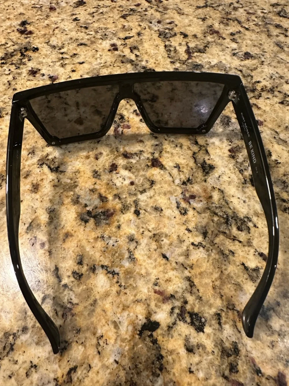Kurt Geiger Oversized Shield Sunglasses in Black
